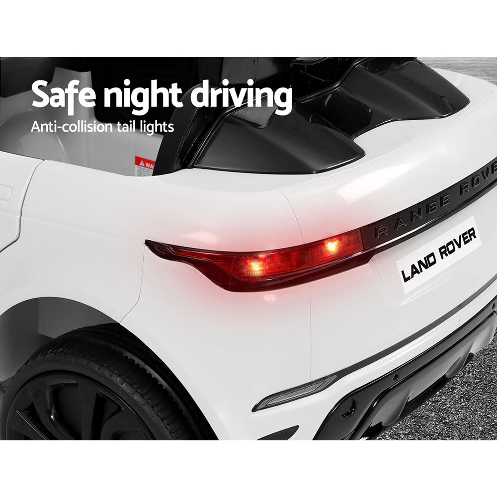 Kids Ride On Car Licensed Land Rover 12V Electric Car Toys Battery Remote White