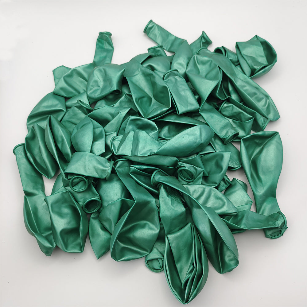 50PCS 5'' Latex Balloon Set Metallic Green Birthday Wedding Party Decoration