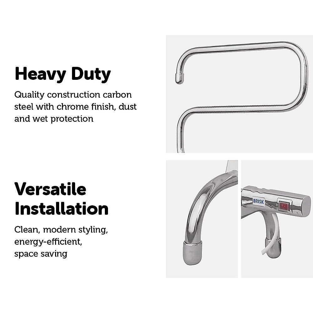 Electric Heated Bathroom Towel Rack/Rail -70w