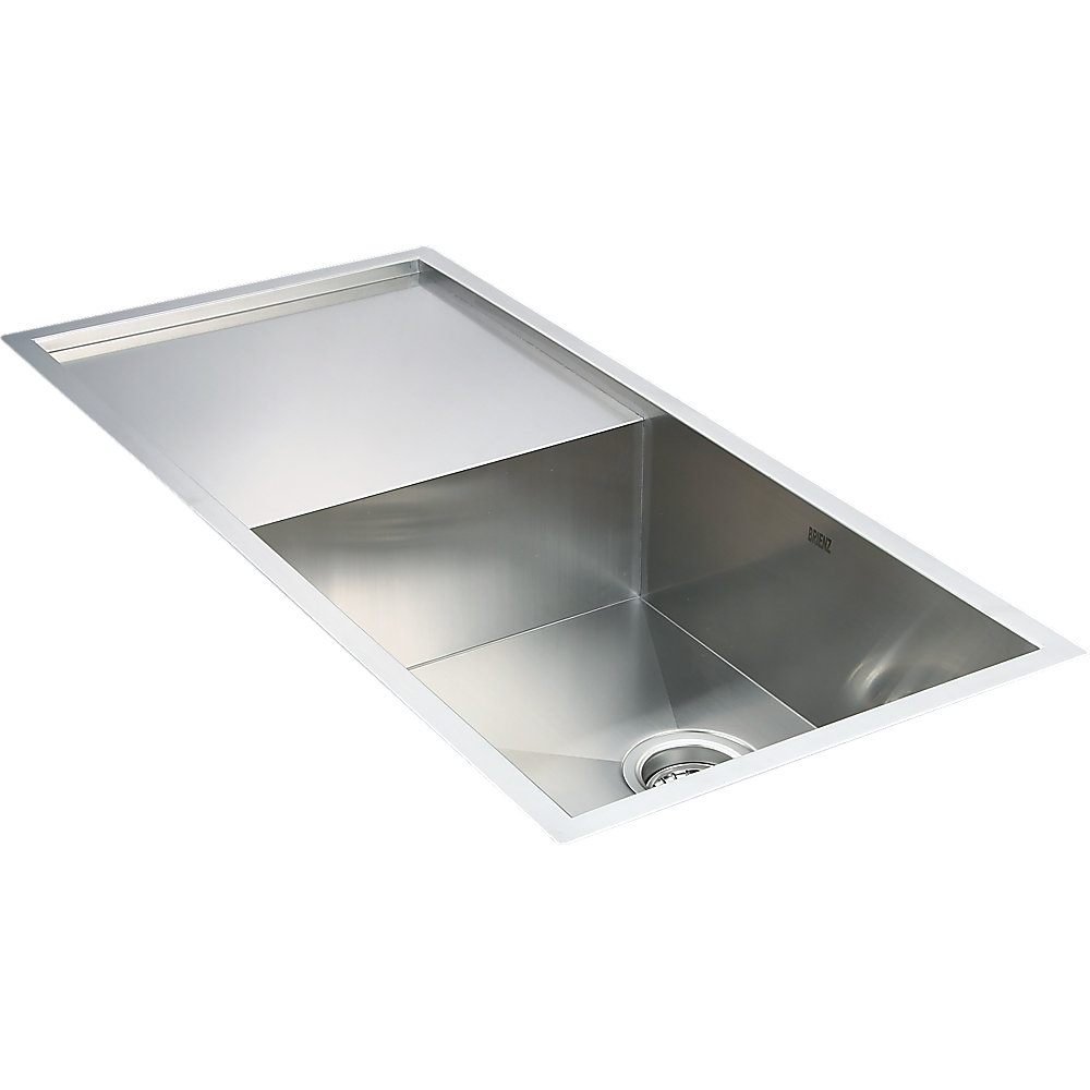 960x450mm Handmade Stainless Steel Undermount / Topmount Kitchen Sink with Waste