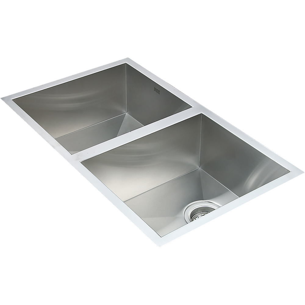 770x450mm Handmade Stainless Steel Undermount / Topmount Kitchen Sink with Waste