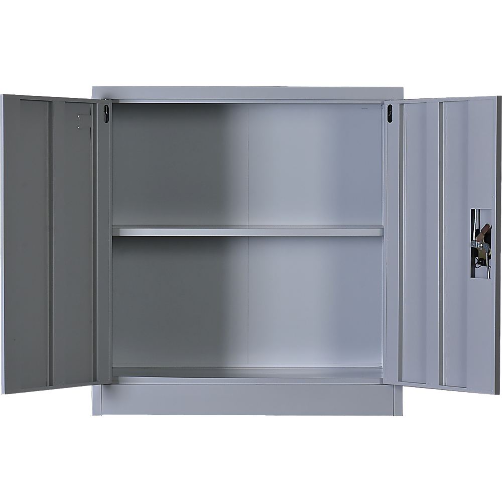 Two-Door Shelf Office Gym Filing Storage Locker Cabinet Safe