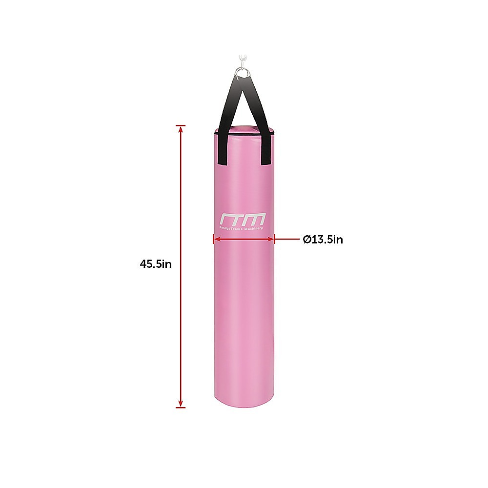 70lb Red Heavy Bag Kit Punching Boxing Bag Gloves Hand Wraps