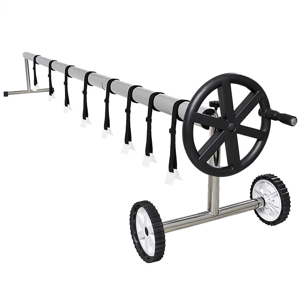 Solar Adjustable Swimming Pool Blanket Cover Roller with Wheels