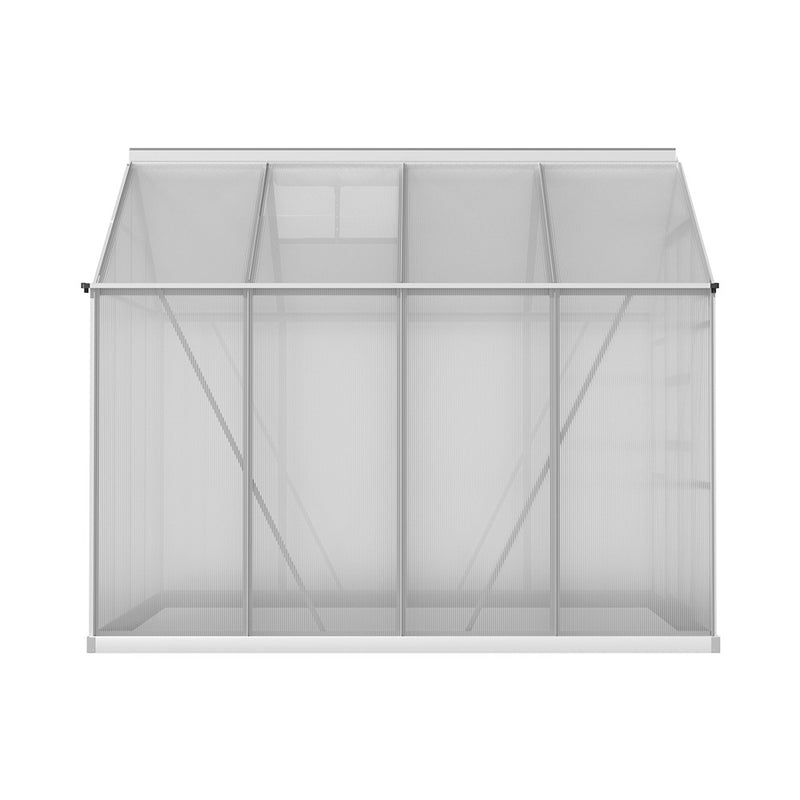 Greenfingers Aluminium Greenhouse Green House Polycarbonate Garden Shed 2.4x2.5M