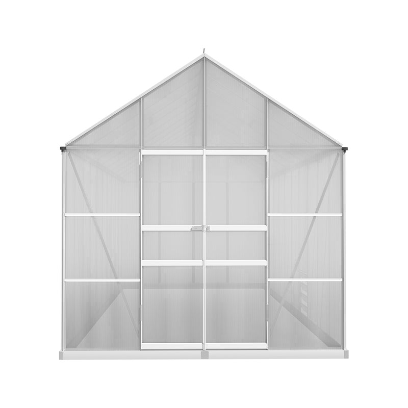 Greenfingers Greenhouse Aluminium Large Green House Garden Shed 6X2.4M