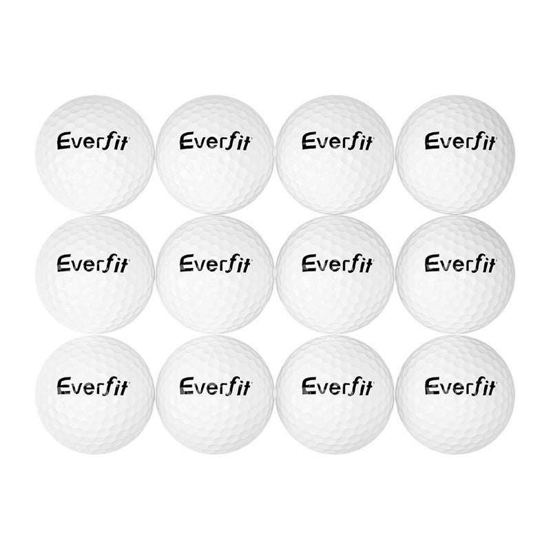 Everfit 12Pcs Golf Ball Set Reusable Distance Golf Balls Practice Training