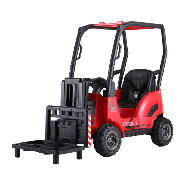 Rigo Kids Electric Ride On Car Forklift Loader Toys Cars Horn Remote 12V Red