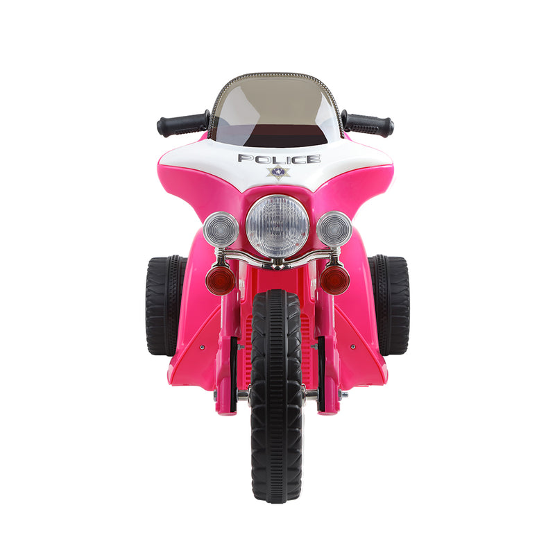 Rigo Kids Electric Ride On Patrol Police Car Harley-Inspired 6V Pink