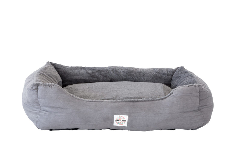 Easy to Clean Electric Heated Rabbit Faux Fur Covering Pet Bed - Small