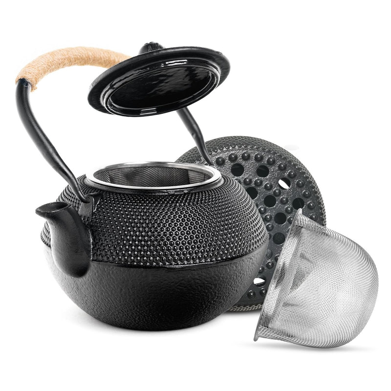 GOMINIMO 1200ML Iron Teapot with Filter and Warmer GO-IT-100-JZ