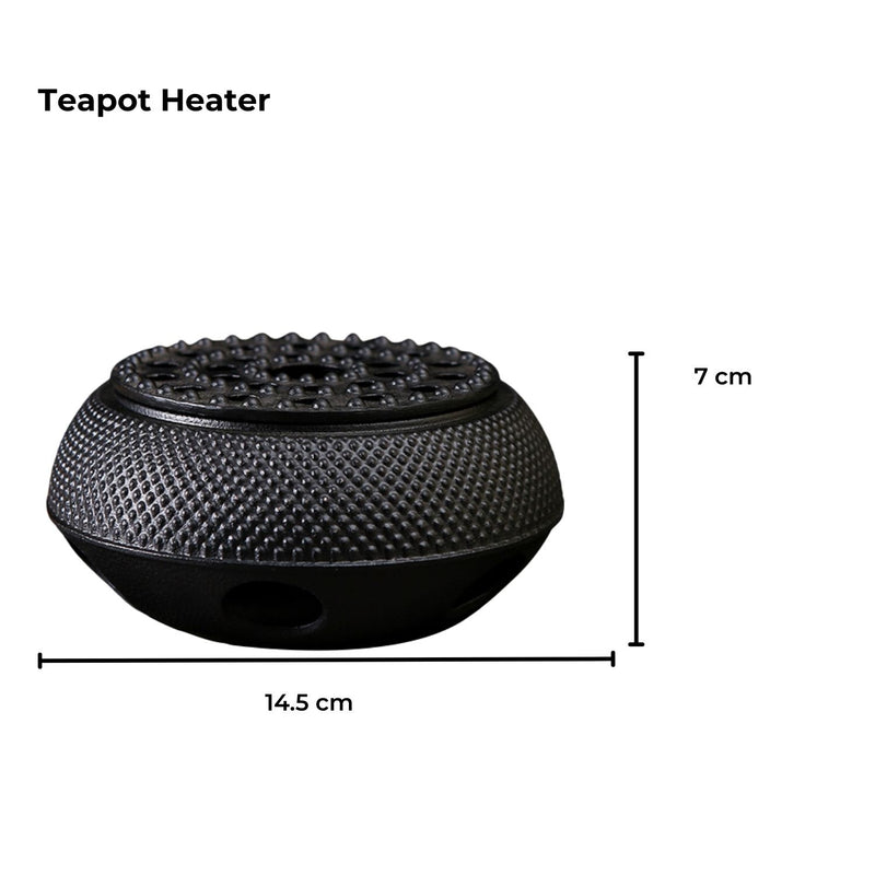 GOMINIMO 1200ML Iron Teapot with Filter and Warmer GO-IT-100-JZ