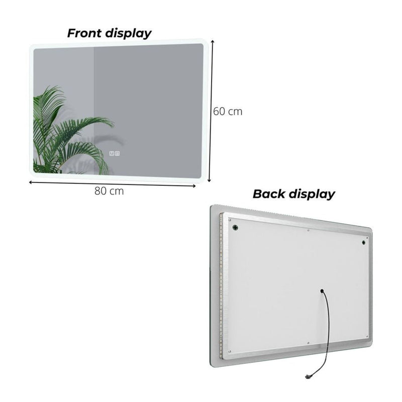 GOMINIMO LED MIrror 1000mm Rectangle GO-BM-100-JR