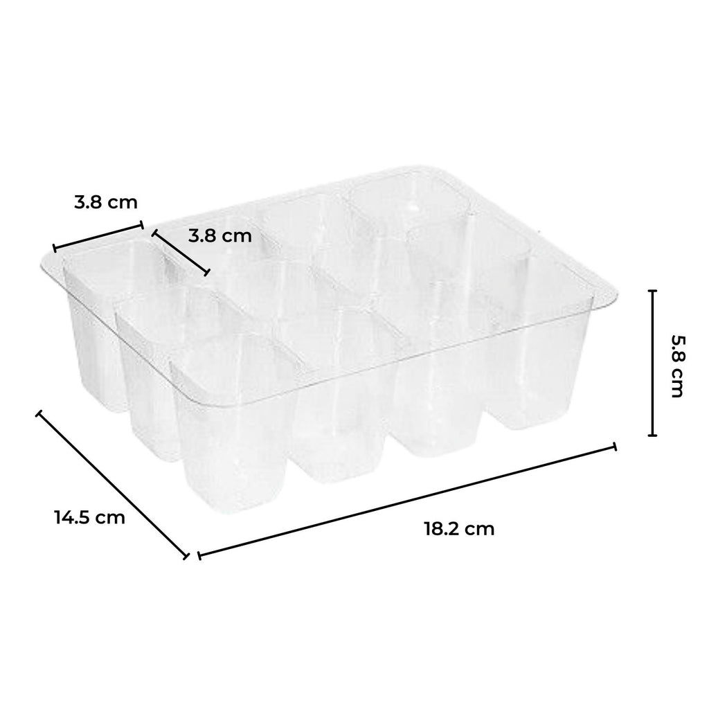 NOVEDEN Seed Starter Tray with Grow Light (12 Cells per Tray) NE-PSGB-100-XC