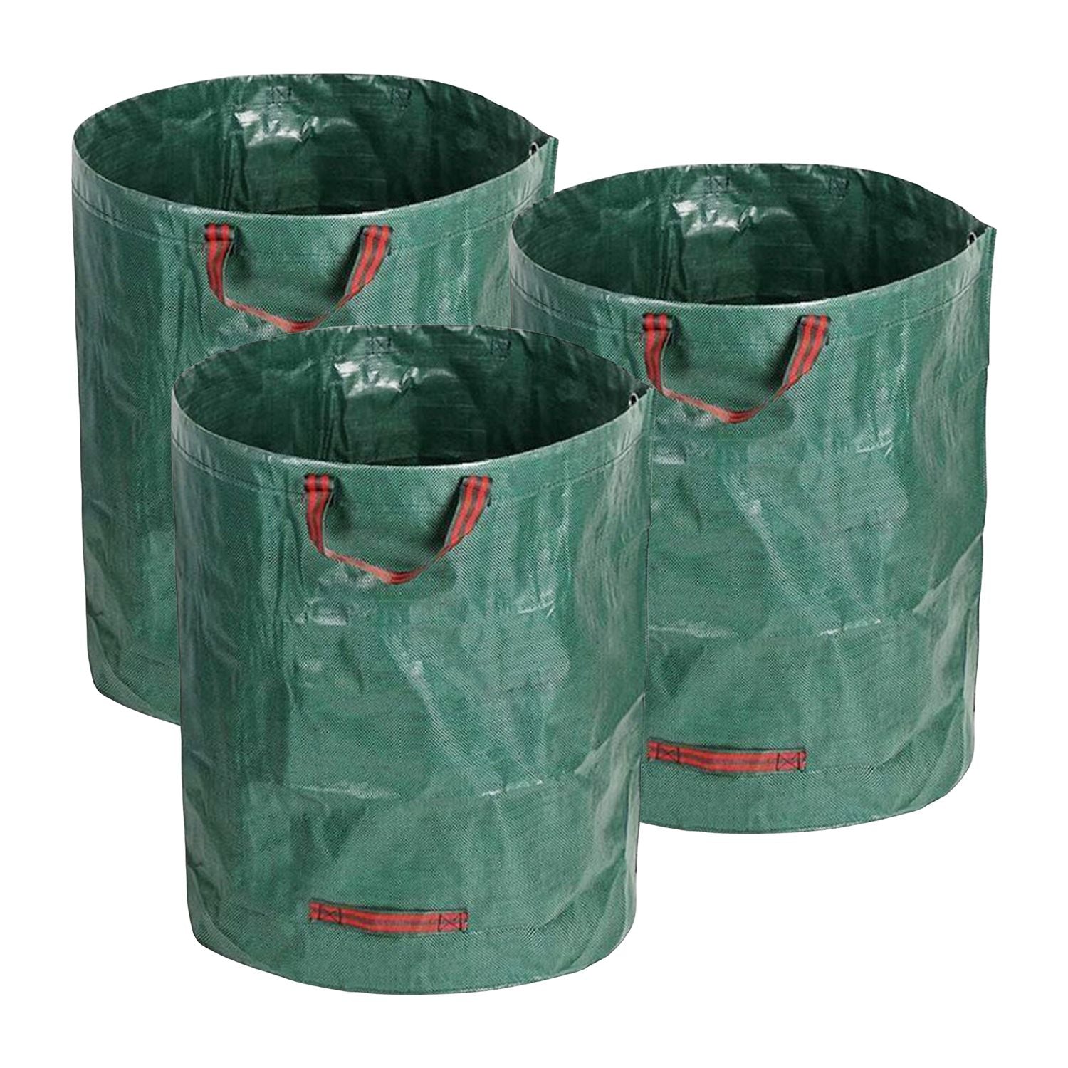 NOVEDEN 3 Packs Garden Waste Bags with 132 gallons (Green) NE-GWB-101-XS