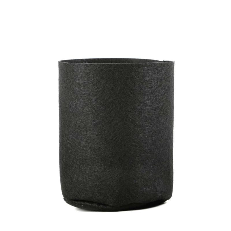 6 Pck 1 Gallon Fabric Flower Pots 3.8L Garden Planter Bags Black Felt Root Pouch