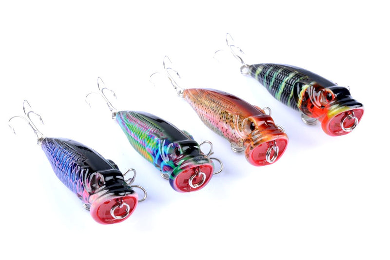 4X 6.5cm Popper Poppers Fishing Lure Lures Surface Tackle Fresh Saltwater