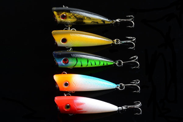 5X 6cm Popper Poppers Fishing Lure Lures Surface Tackle Fresh Saltwater