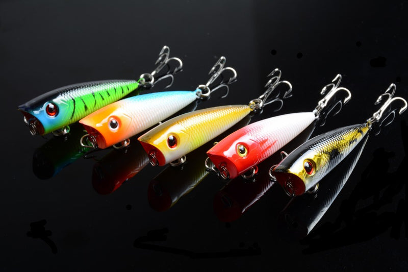 5X 6cm Popper Poppers Fishing Lure Lures Surface Tackle Fresh Saltwater