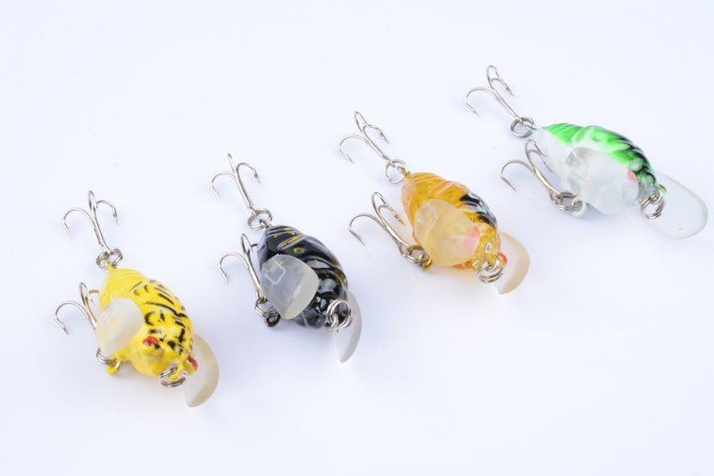 4x Popper Poppers 5cm Fishing Lure Lures Surface Tackle Fresh Saltwater