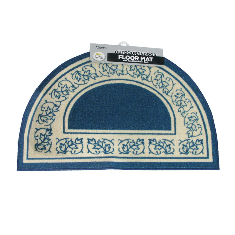 Newton Half Moon Floor Mat 50 x 80cm Blue