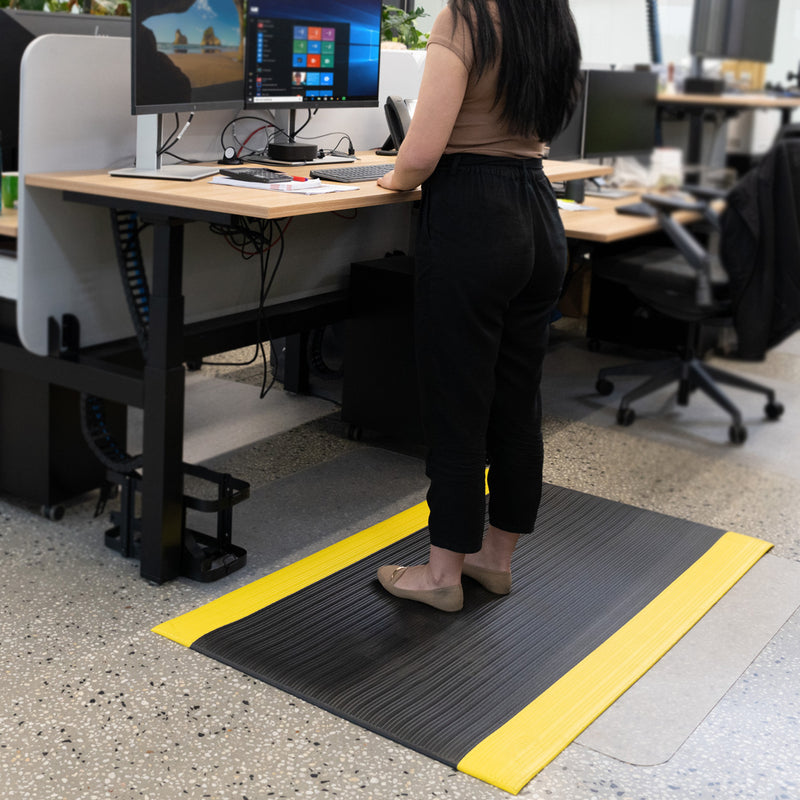 Sandleford Anti Fatigue Floor Mat Foam Standing Desk Home Office Rug Hi Vis - 150 x 90 cm