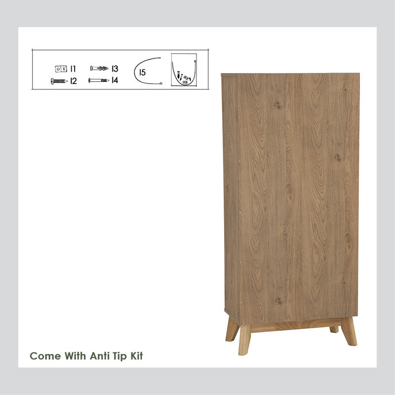 Hirado Tall Shoe Cabinet - Natural