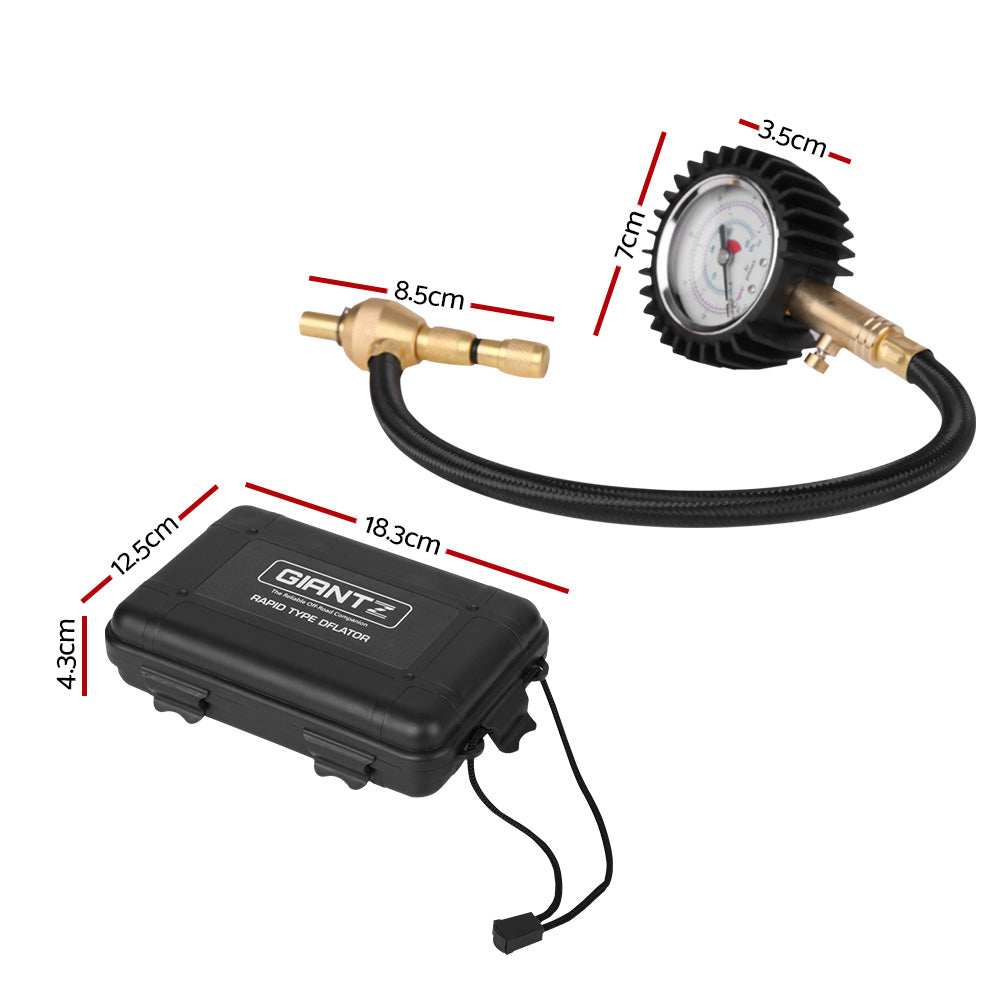 Deflater Giantz Tyre Deflater with Pressure Gauge Valve – BlueMojo