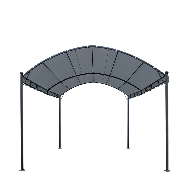 Instahut Gazebo 4x3m Party Marquee Outdoor Wedding Event Tent Iron Art Gazebos Grey