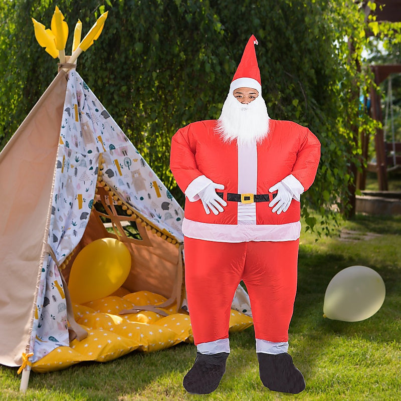 SANTA Fancy Dress Inflatable Suit -Fan Operated Costume