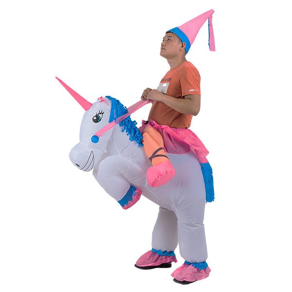 UNICORN Fancy Dress Inflatable Suit -Fan Operated Costume