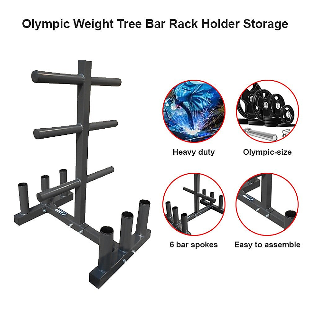 Tree Racks Bar Olympic Weight Tree Bar Rack Holder Storage – BlueMojo