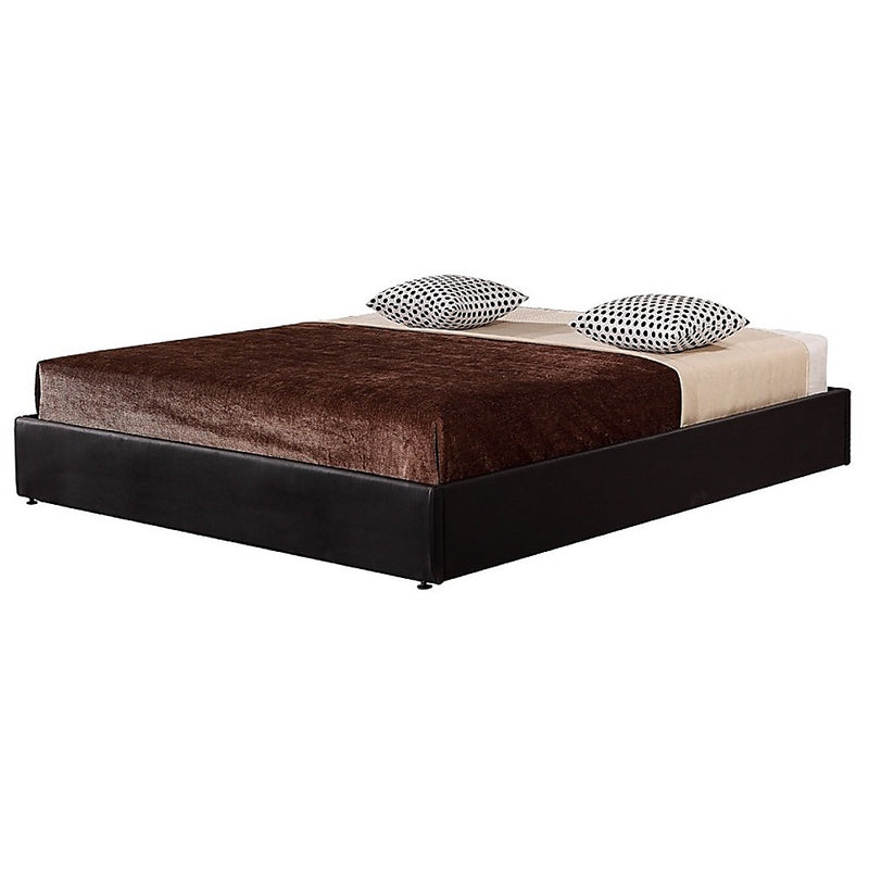 PU Leather Queen Bed Ensemble Frame