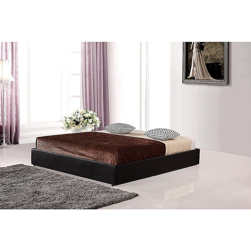 PU Leather King Bed Ensemble Frame