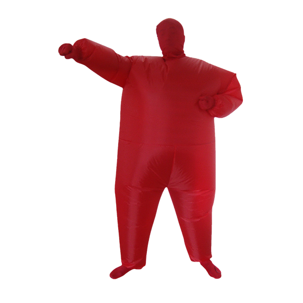 Red Alert Inflatable Costume Fancy Dress Suit Fan Operated