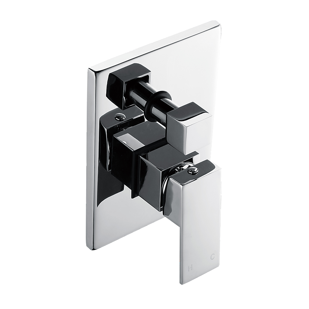 Chrome Bathroom Shower Wall Mixer Diverter w/ WaterMark