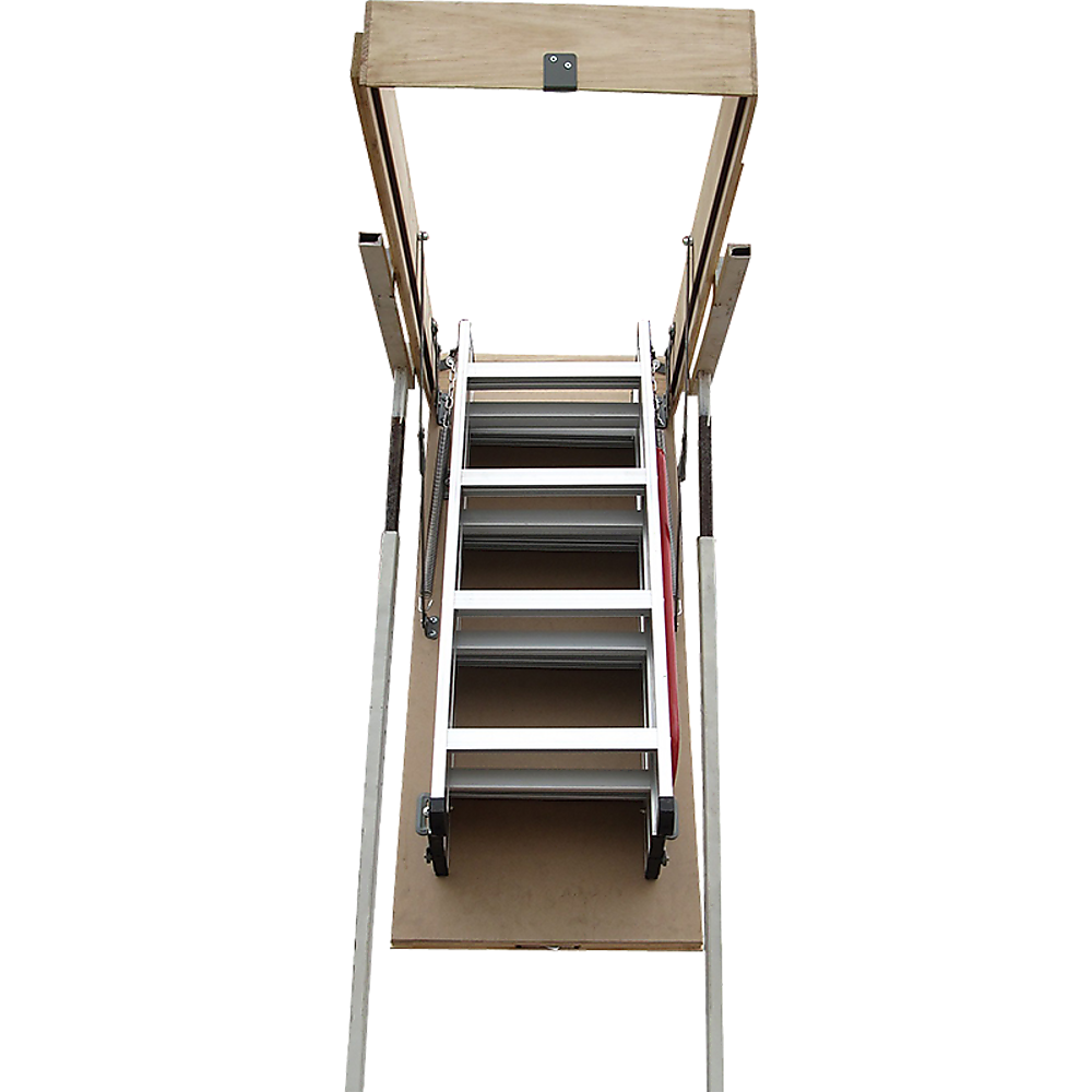 Deluxe Aluminium Attic Loft Ladder - 2700mm to 3050mm