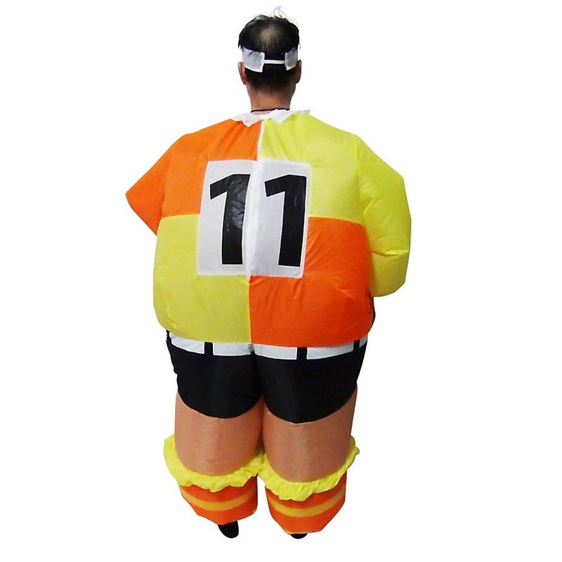 FOOTBALL Fancy Dress Inflatable Suit -Fan Operated Costume