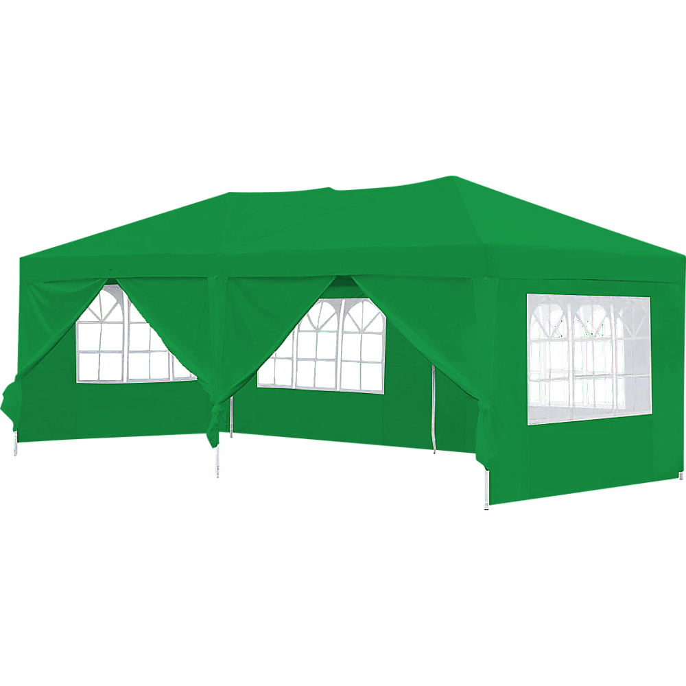 3x6m Gazebo Outdoor Marquee Tent Canopy Green
