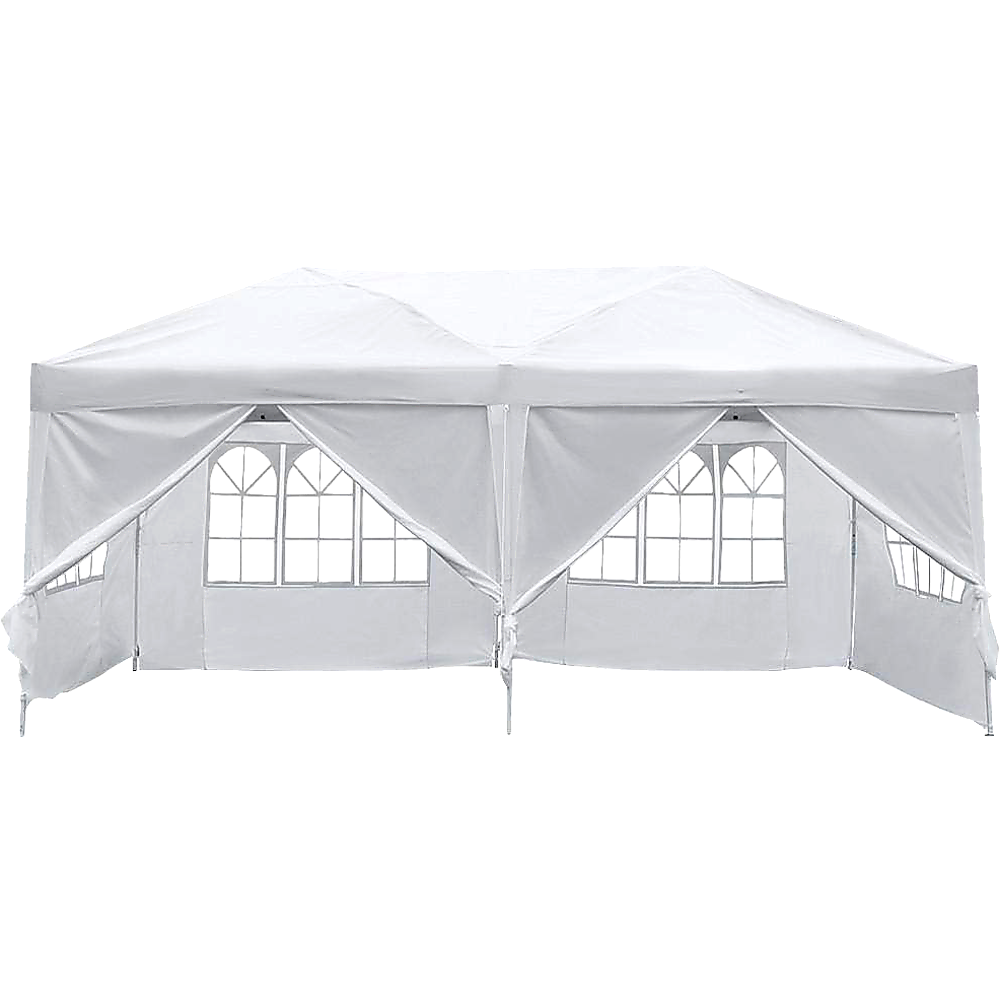 3x6m Gazebo Outdoor Marquee Tent Canopy White