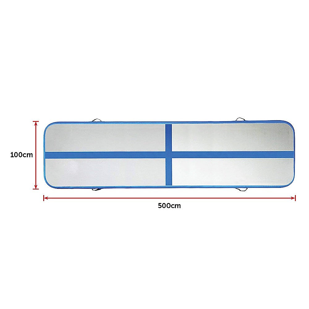 5m Inflatable Air Track Gym Mat Airtrack Tumbling Gymnastics Tumbling with Pump