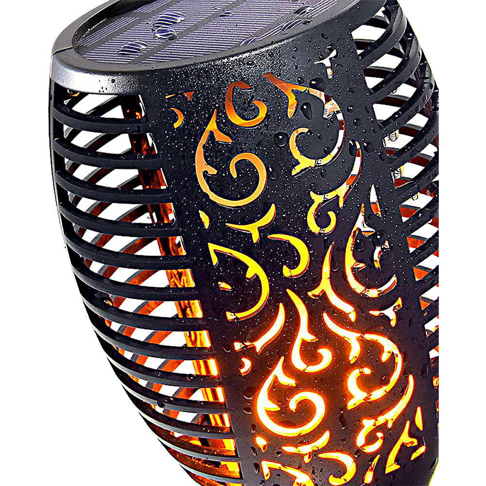 10 Pack Solar Torch Lights 96 LED Flickering Lighting Dancing Flame Garden Lamp